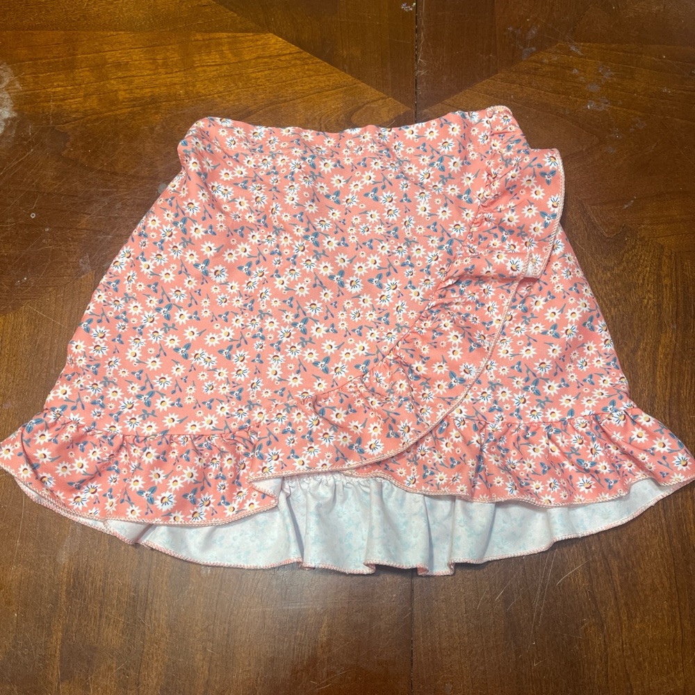 SHEIN Pink Floral Mini Skirt